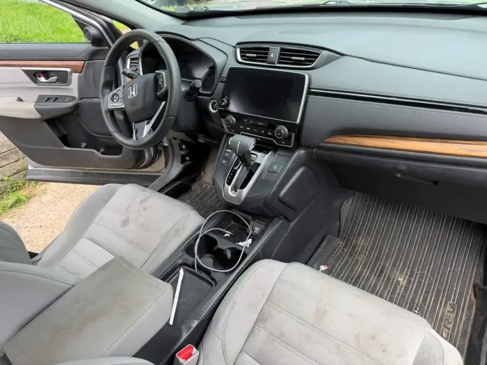 Front cabin and dash before the detail